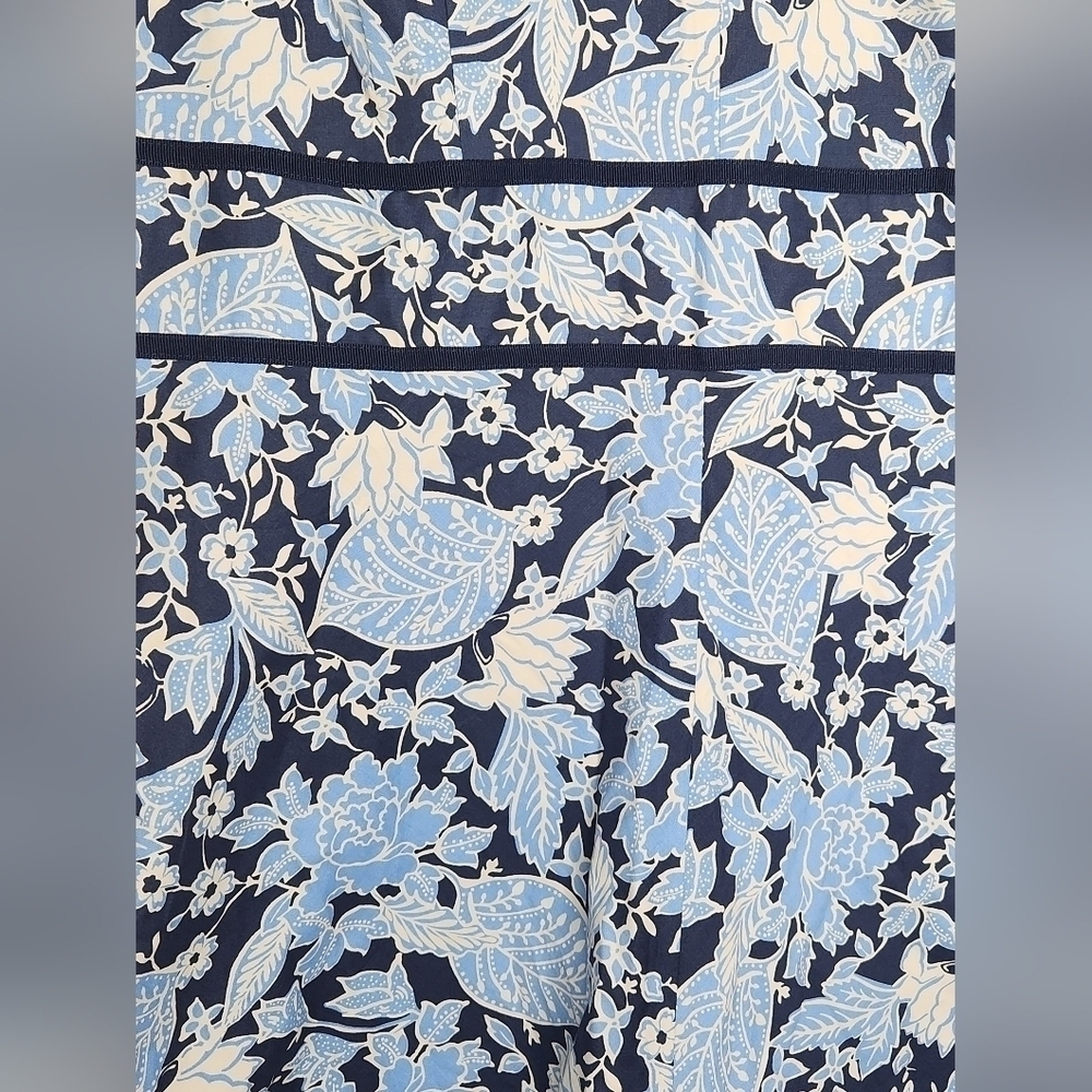 CROFT & BARROW women's dress size 16 Strech Blue Floral NWT - Picture 4 of 7